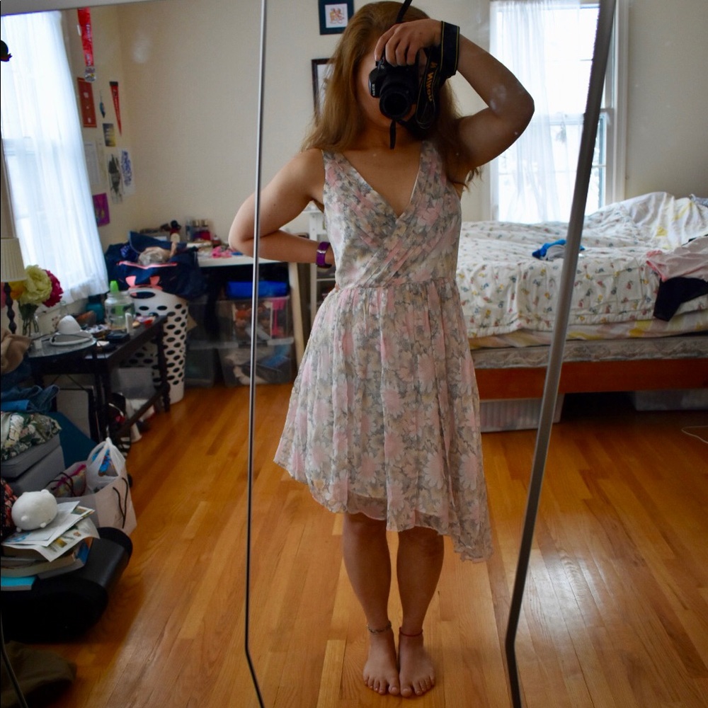 Elizabeth & James Floral Silk Dress size 8